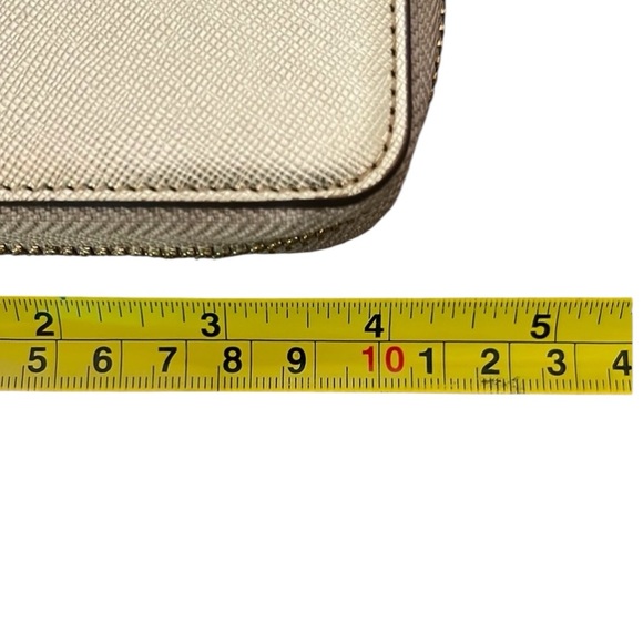 Kate Spade Gold Metallic Leather Wristlet – ‘Talk Is Cheap’ Zip Clutch Bag     W - Picture 15 of 17